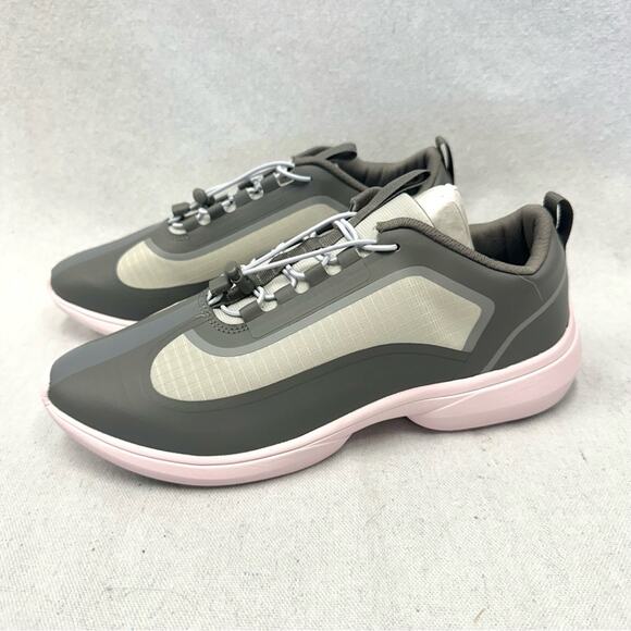 Vionic Guinn Bungee Lace Waterproof sneaker Grey Blush size 10 comfort New - Picture 2 of 16